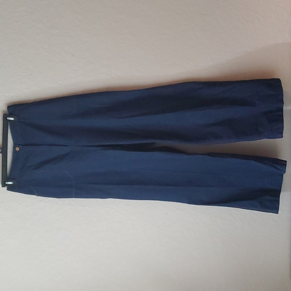 Retro VTG 70's women's high rise wide leg sz 34 cotton/poly blend jeans - Picture 1 of 15